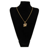 Gold 100 Emoji Pendant Necklace