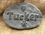 Hand Carved Pet Memory Stone