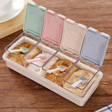 4 Grid Spice Containers