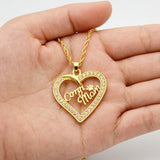 Corgi Mom Heart Necklace