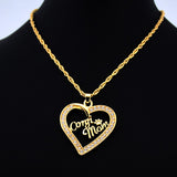 Corgi Mom Heart Necklace