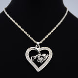 Corgi Mom Heart Necklace