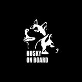 Husky On Board Car Decal