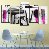 Barbershop/Beauty Salon 5-Piece Canvas