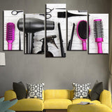 Barbershop/Beauty Salon 5-Piece Canvas